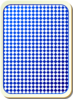 Blue Checkerboard Card Back Clip Art